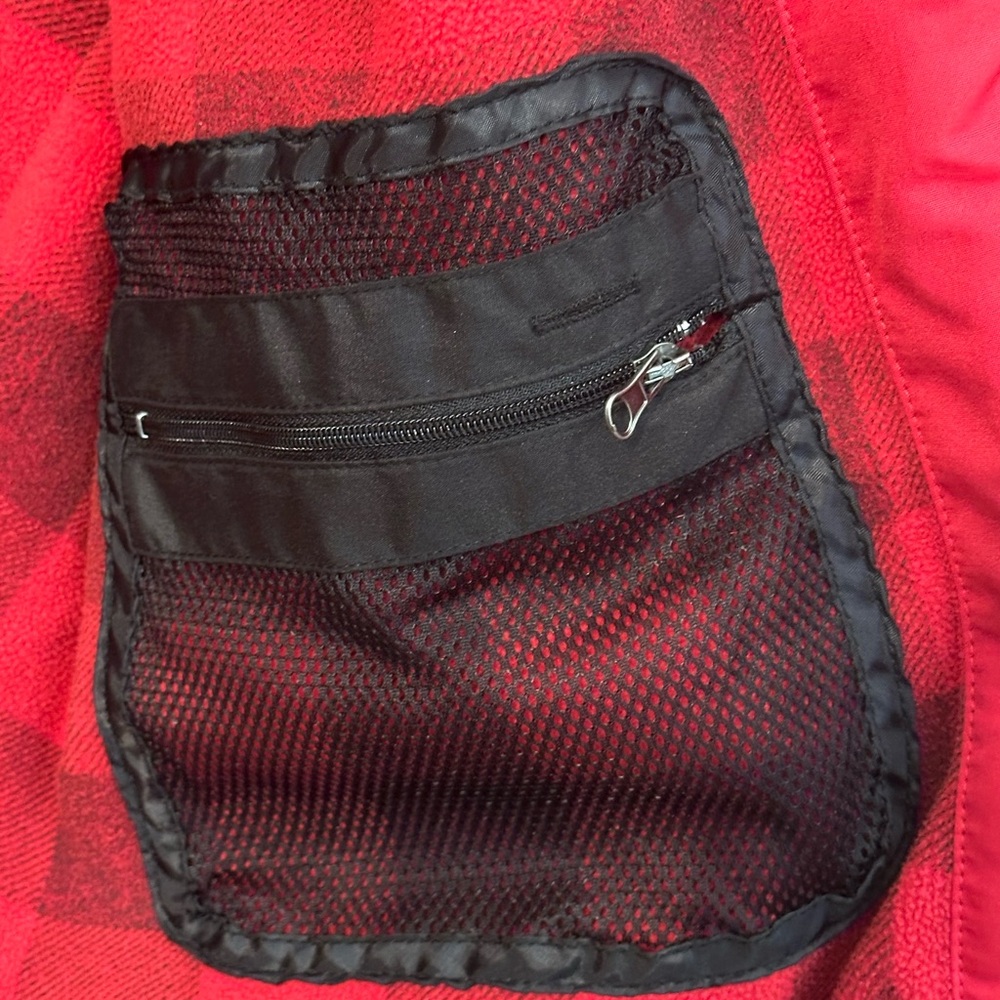 Vintage Ohio State Buckeyes Crable Jacket — Red Check Fleece Lined — Size Large - Picture 3 of 8